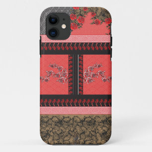 Case-Mate iPhone Case un design de papier peint rouge et noir