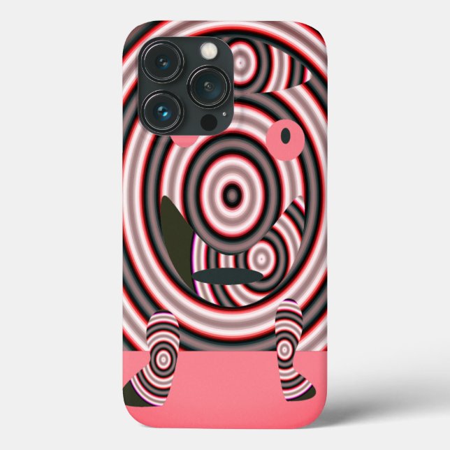 Coques Case-Mate iPhone Un design heureux rose (Verso)