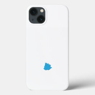 Case-Mate iPhone Case un dessin d'une fleur bleue sur fond blanc