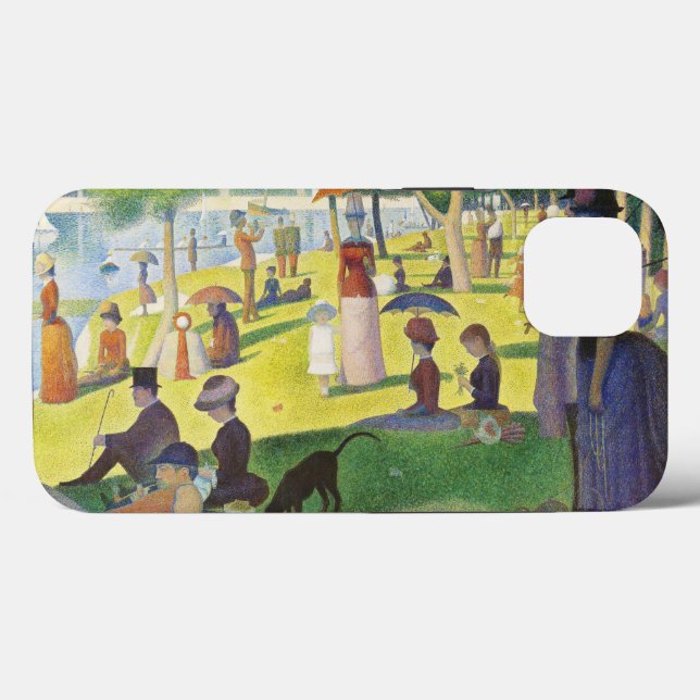 Coques Case-Mate iPhone Un dimanche à La Grande Jatte par Georges Seurat (Verso (horizontal))