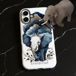 Coque Pour iPhone 16 Plus Un Éléphant Marche Sous Les Arbres
