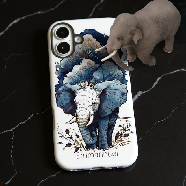 Coques Case-Mate iPhone Un Éléphant Marche Sous Les Arbres (Créateur téléchargé)