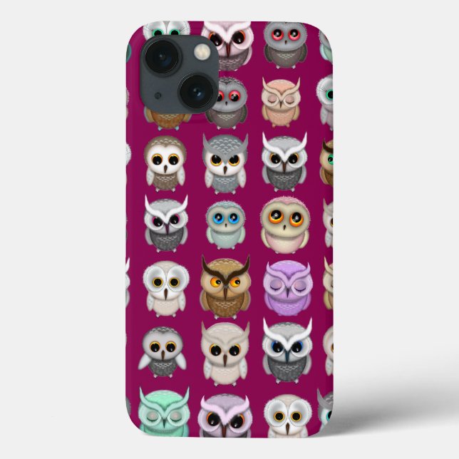 Coques Case-Mate iPhone Un ensemble de chouettes chouettes design (Verso)