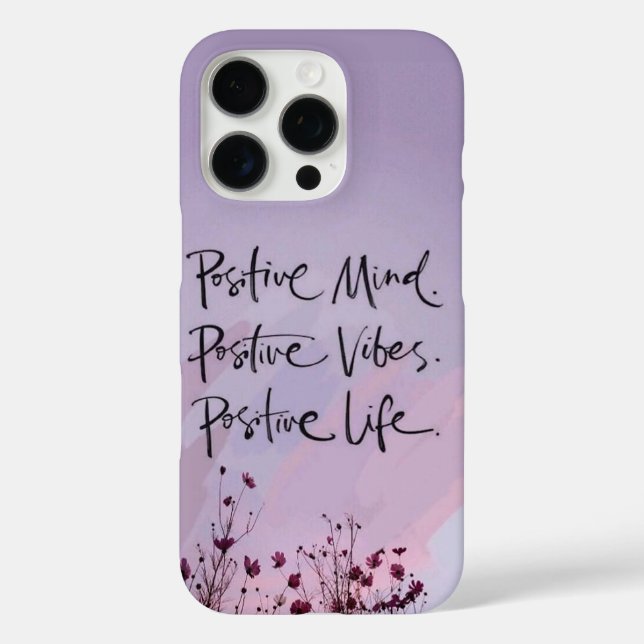 Coques Case-Mate iPhone Un esprit positif, des vibrations positives, une v (Verso)