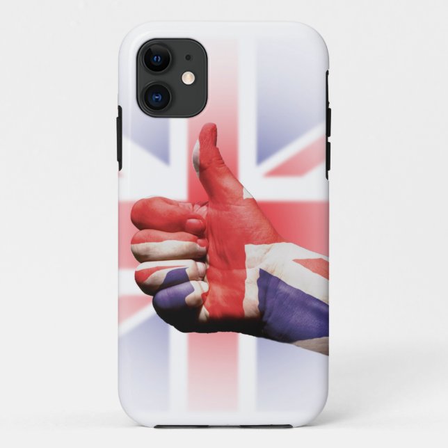 Coques Case-Mate iPhone Un gros pouce "comme" avec le drapeau Union Jack (Dos)