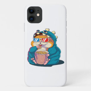 Case-Mate iPhone Case Un hamster drôle portant des lunettes mange du pop