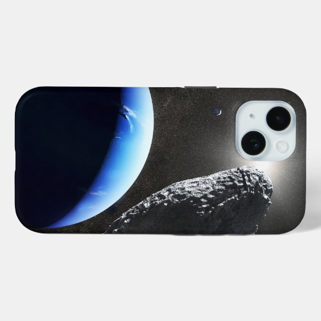 Coques Case-Mate iPhone Un Hippocamp de la minuscule lune de Neptune. (Verso (horizontal))