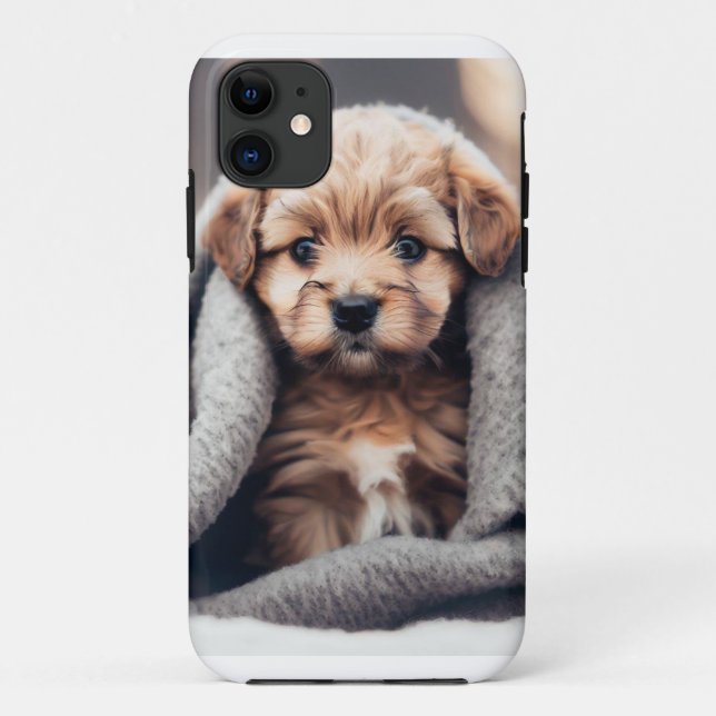 Coques Case-Mate iPhone Un Joli Chiot En Hiver Froid (Dos)