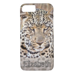 Coque iPhone 7 Un léopard africain personnalisé