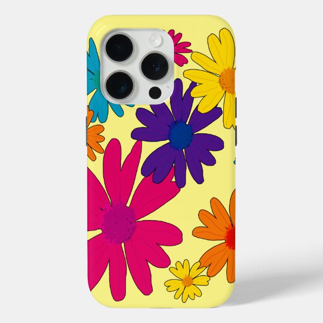 Coques Case-Mate iPhone Un lit fleuri de fleurs marguerites (Verso)