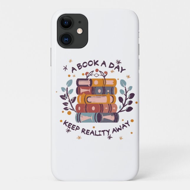 Coques Case-Mate iPhone Un livre par jour éloigne la réalité (Dos)