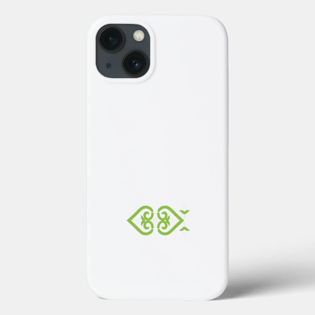 Coques Case-Mate iPhone un logo vert et blanc au design stylisé (Verso)