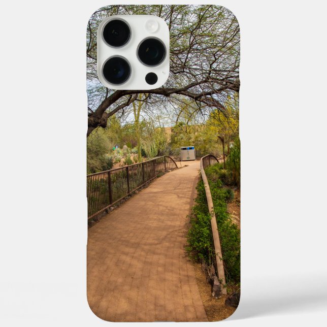 Coques Case-Mate iPhone un long sentier sinueux au Desert Botanical Garden (Verso)