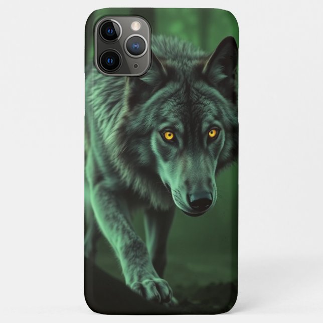 Coques Case-Mate iPhone Un loup de nuit : L'Alpha de la forêt (Dos)
