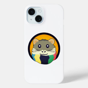 Coque Case-Mate iPhone Un mignon hamster en caricature avec une écharpe m