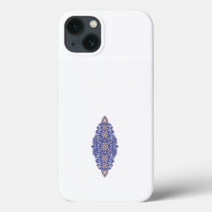 Case-Mate iPhone Case un motif bleu et or sur un arrière - plan blanc