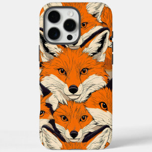 Coque iPhone 16 Pro Max Un Motif de renard dynamique : une conception capt