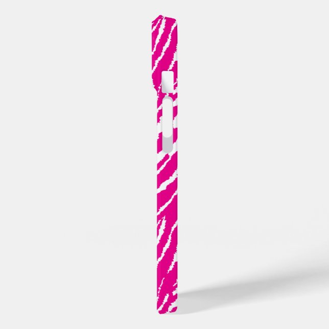 Coques Case-Mate iPhone Un motif floral complexe en rose et blanc, art (Verso / Gauche)