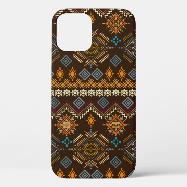 Coques Case-Mate iPhone Un motif sans couture. L'ornement ethnique boho. T (Verso)