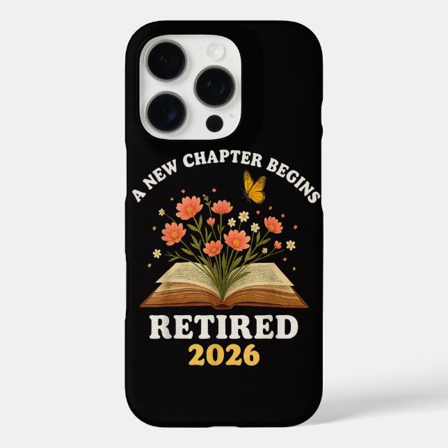 Coques Case-Mate iPhone Un nouveau chapitre commence Retraité 2026 (Verso)