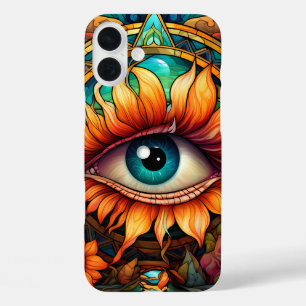 COQUE POUR iPhone 16 PLUS UN OEIL UNIQUE COULEUR EN COULEUR CLAIR