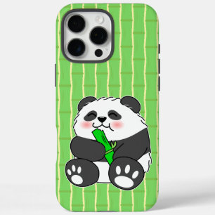 Coque iPhone 16 Pro Max Un Panda Bébé Mignonne Mangeant Stalk Bambou