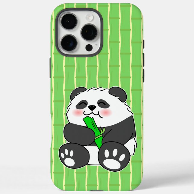 Coques Case-Mate iPhone Un Panda Bébé Mignonne Mangeant Stalk Bambou (Verso)
