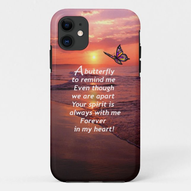 Coques Case-Mate iPhone Un papillon pour me rappeler (Dos)