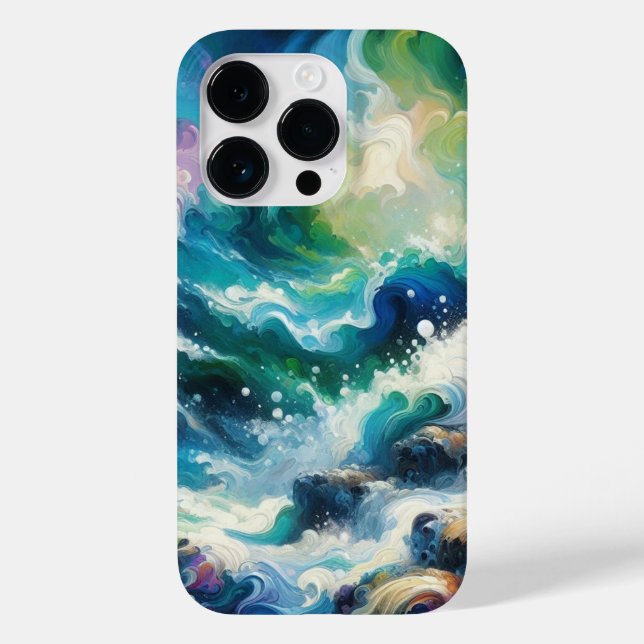 Coques Case-Mate iPhone "Un paysage océanique cosmique" (Verso)