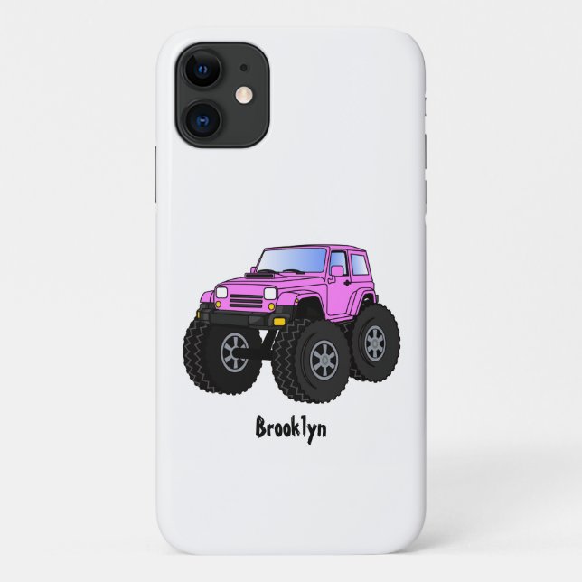 Coques Case-Mate iPhone Un Pink Monster Cartoon (Dos)
