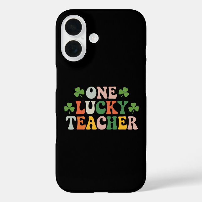 Coques Case-Mate iPhone Un Professeur chanceux Enseigner la Saint Patrick (Verso)