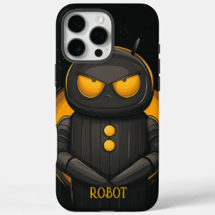 Coque iPhone 16 Pro Max Un robot grincheux personnalisé