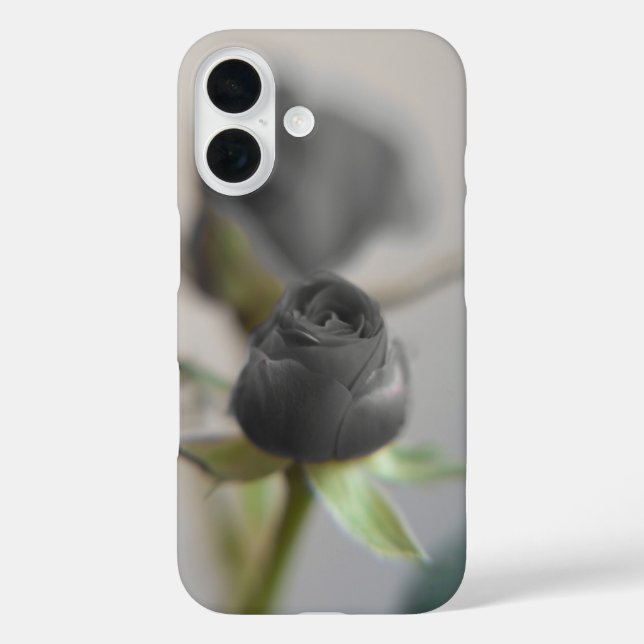 Coques Case-Mate iPhone Un rose noir pour votre amour (Verso)