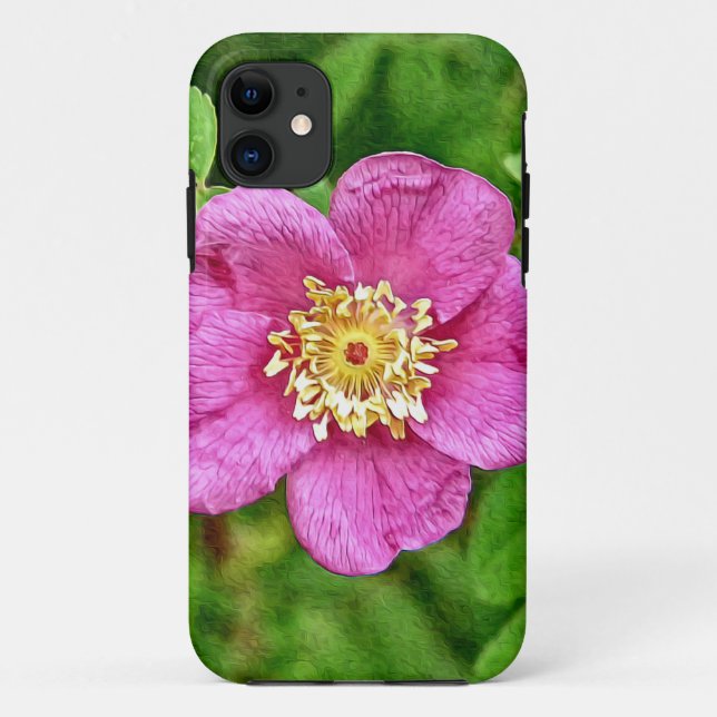 Coques Case-Mate iPhone Un Rose sauvage (Dos)