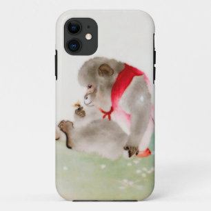 Coque Case-Mate Pour iPhone Un singe posé observant un insecte
