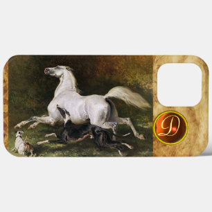 Case-Mate iPhone Case Un Stallion Arabe Gris Gallophile Avec Un Monogram