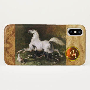 Etui iPhone Case-Mate Un Stallion Arabe Gris Gallophile Avec Un Monogram