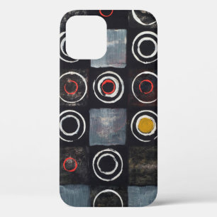 Case-Mate iPhone Case Un tableau abstrait ; une grille de cercles estamp