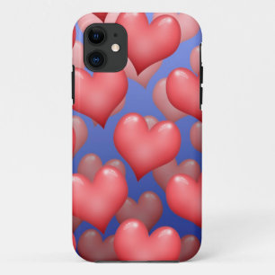 Coque iPhone 11 Un tas de coeurs