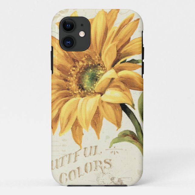 Coques Case-Mate iPhone Un tournesol en pleine floraison (Dos)