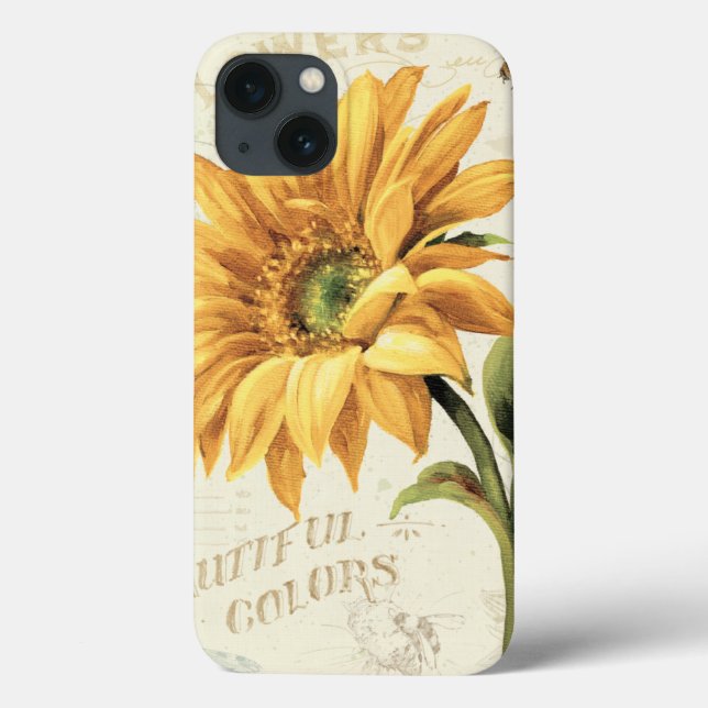 Coques Case-Mate iPhone Un tournesol en pleine floraison (Verso)