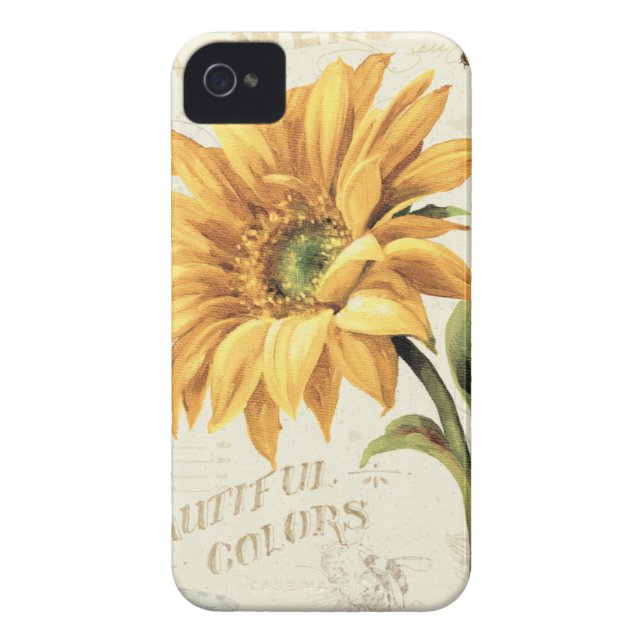 Coques Case-Mate iPhone Un tournesol en pleine floraison (Dos)
