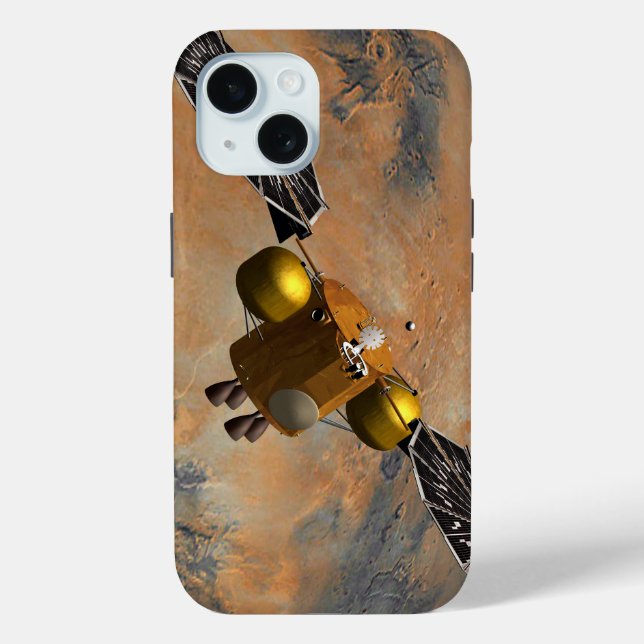 Coques Case-Mate iPhone Un vaisseau Spacecraft Orbitant Mars. (Verso)
