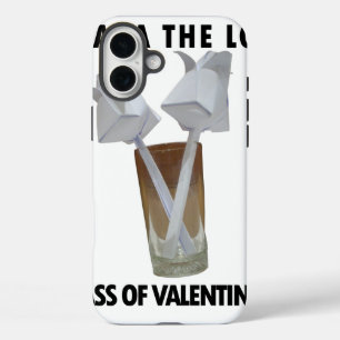 Coque Pour iPhone 16 Plus Un verre de paix valentine.