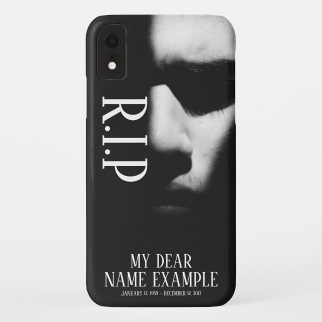 Coques Case-Mate iPhone Un visage endormi dans une demi-ombre (Dos)
