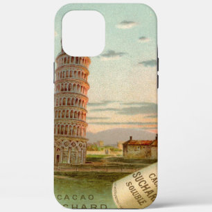 Coque iPhone 12 Pro Max Un voyage en Italie Tour penchée vintage de Pise