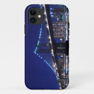 Coque Case-Mate Pour iPhone Und de Manhattanbrücke - nachts d'horizon