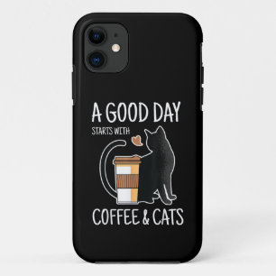 Case-Mate iPhone Case Une bonne journée commence avec du café et des cha