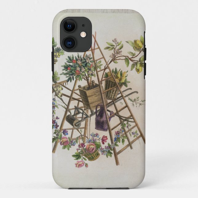 Coques Case-Mate iPhone Une conception de textile de jardin, de la 'oeuvre (Dos)