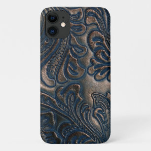 Case-Mate iPhone Case Une conception en cuir Brown foncé Vintage embout